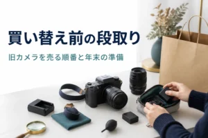 初売りで買い替える前に旧カメラを売る段取り