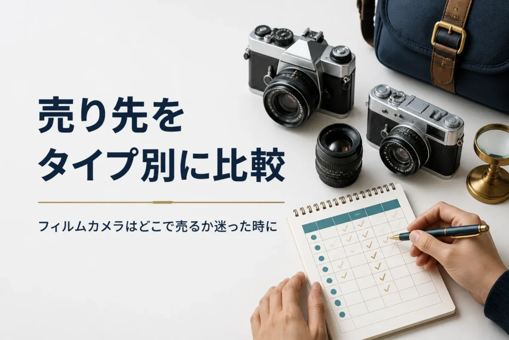 フィルムカメラの売り先をタイプ別に比較