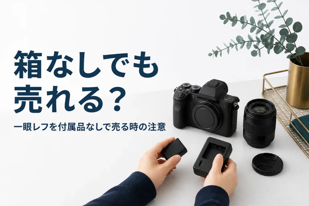 一眼レフを箱なしで買取に出す時の注意